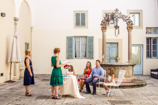 Wedding Vow Renewal in a Tuscan Villa