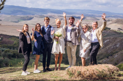 Charming Country Wedding Ceremony and Reception in Volterra