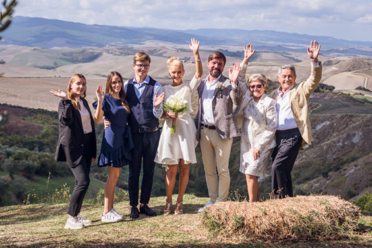 Charming Country Wedding Ceremony and Reception in Volterra