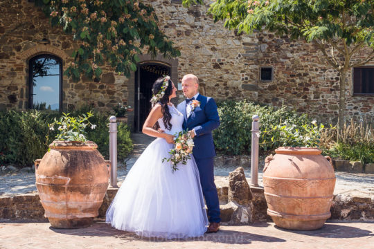 Summer Destination Wedding in Tuscan Farmhouse